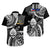 Custom Polynesian Matching Hawaiian Shirt and Dress Guam Philippines Together Black LT14 - Polynesian Pride