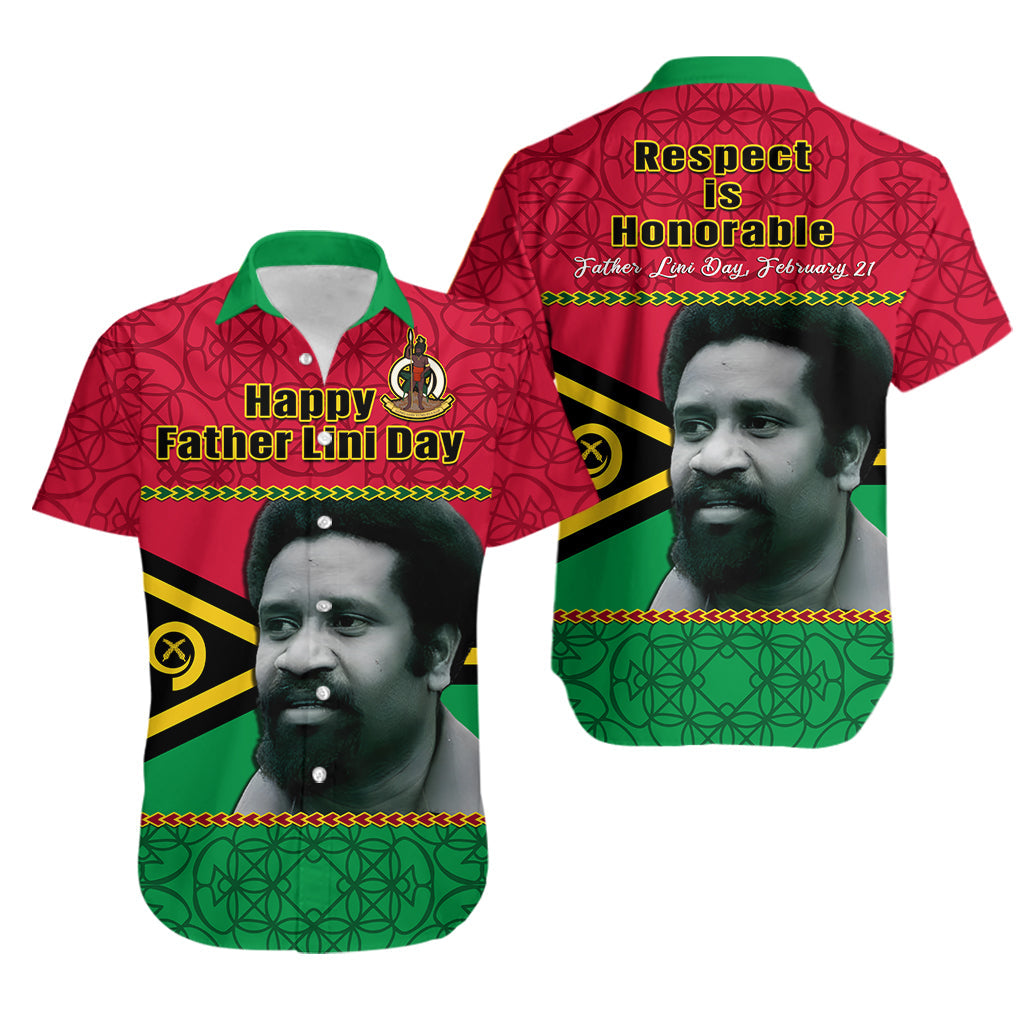 Vanuatu Hawaiian Shirt Vanuatuan Flag Sand Drawing Happy Father Lini Day LT14 Red - Polynesian Pride