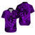 Polynesian Hawaiian Shirt Purple Hawaiian Tribal Hammerhead Shark LT14 Unisex Purple - Polynesian Pride