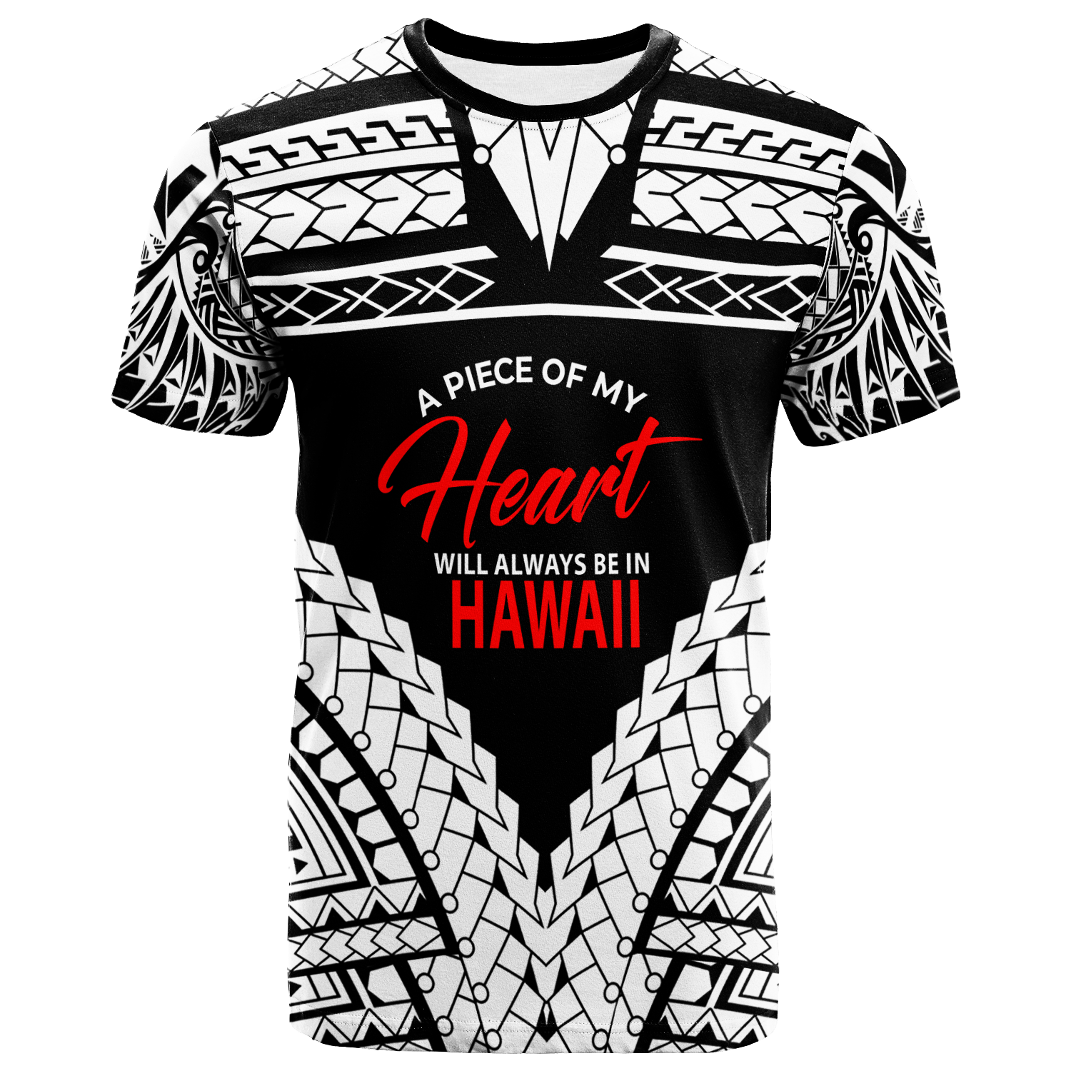 Hawaii T Shirt A Piece of My Heart Unisex White - Polynesian Pride