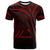 Hawaii T Shirt Red Color Cross Style Unisex Black - Polynesian Pride