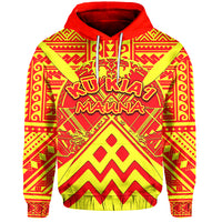 Custom Hawaii Mauna Kea Hoodie LT6 Unisex Red - Polynesian Pride