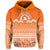 Custom Tailulu College Hoodie Tonga Patterns Style LT6 Unisex Orange - Polynesian Pride