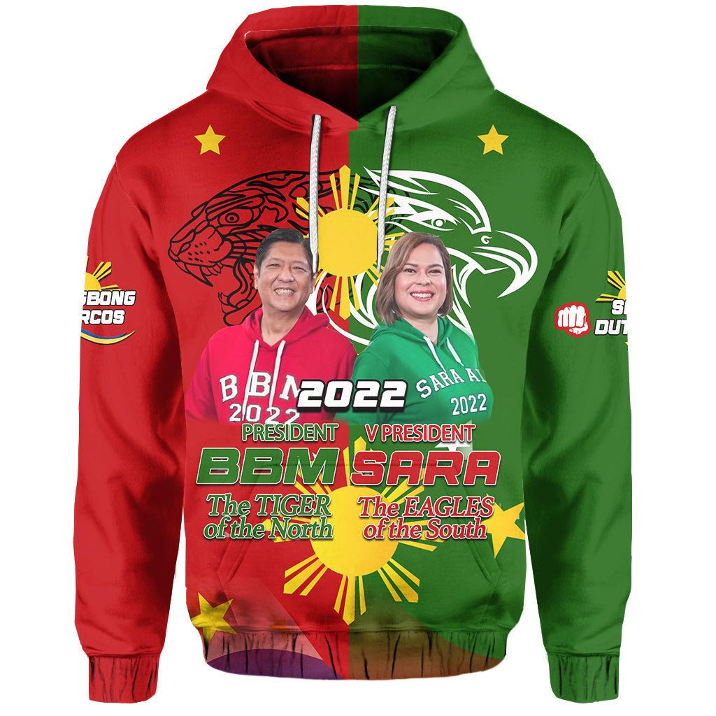 Custom Philippines Hoodie BBM and SARA 2022 LT6 Hoodie Blue - Polynesian Pride