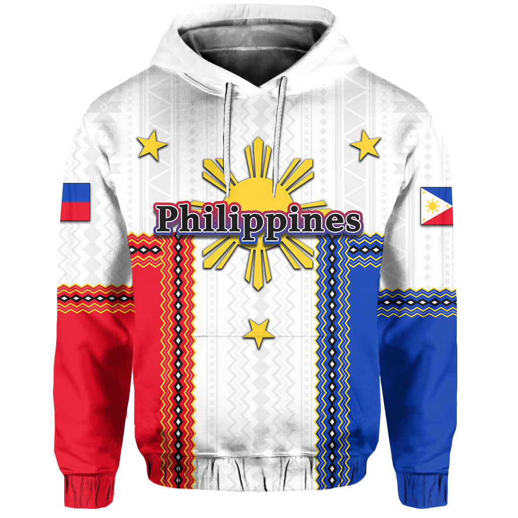 Custom Philippines Hoodie LT6 White - Polynesian Pride