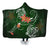 Hawaii Turtle Plumeria Polynesian Hooded Blanket - Luck Style - AH Hooded Blanket - Polynesian Pride