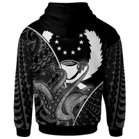 Pohnpei State Hoodie Octopus Style White Color - Polynesian Pride