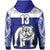 Custom Spirit Bulldogs Zip Hoodie Makoi Fiji Rugby Custom Text and Number LT13 - Polynesian Pride