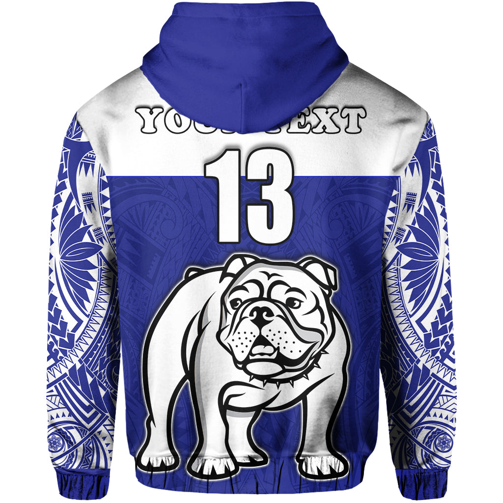 Custom Spirit Bulldogs Hoodie Makoi Fiji Rugby Custom Text and Number LT13 - Polynesian Pride