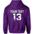 Custom Maori 2021 Hoodie Purple Aotearoa Tattoo Custom Text and Number LT13 - Polynesian Pride