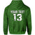 Custom Maori 2021 Hoodie Green Aotearoa Tattoo Custom Text and Number LT13 - Polynesian Pride