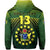 Custom The Kukis Hoodie Cook Islands Rugby Custom Text and Number LT13 - Polynesian Pride