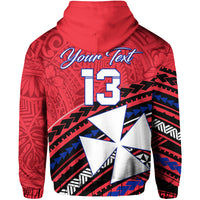 Custom Wallis and Futuna Hoodie Creative Polynesian Custom Text and Number LT13 - Polynesian Pride