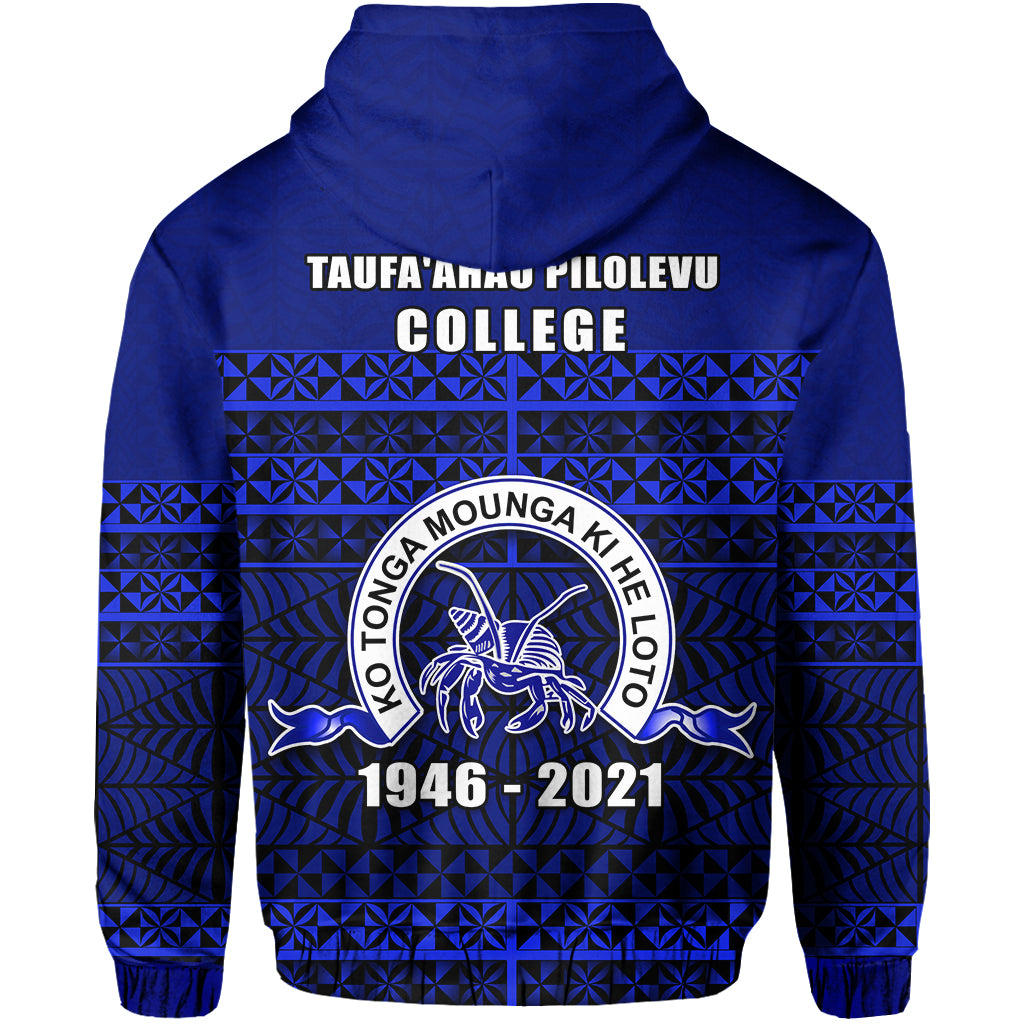 Custom Taufaahau Pilolevu Zip Hoodie 75 Years Diamond Jubilee LT13 - Polynesian Pride