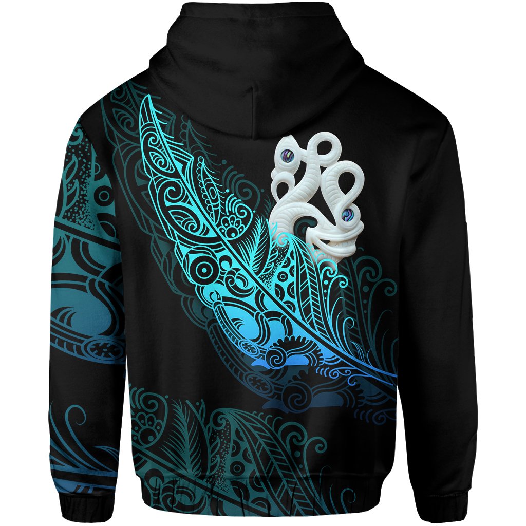 Aotearoa Hoodie Fern Mix Manaia Matau LT13 - Polynesian Pride