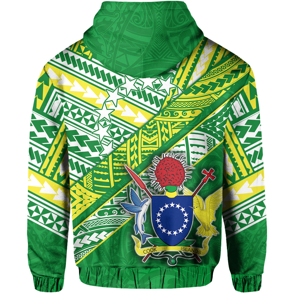 Cook Islands Rugby Zip Hoodie New Breathable LT13 - Polynesian Pride