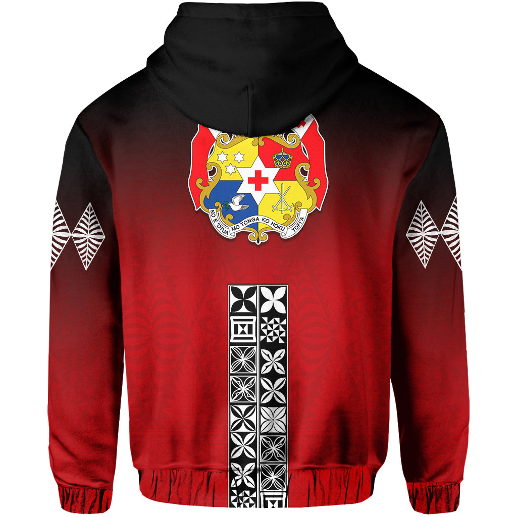 Tonga Distinctive Zip Hoodie Tongan Tapa Pattern LT13 - Polynesian Pride