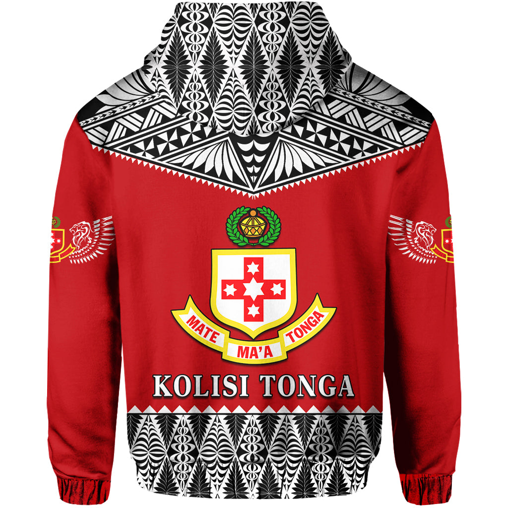 Kolisi Tonga Zip Hoodie College Atele Mate Maa Tonga LT13 - Polynesian Pride