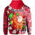 Mele Kalikimaka Hoodie Christmas Hawaii with Santa Claus LT13 - Polynesian Pride