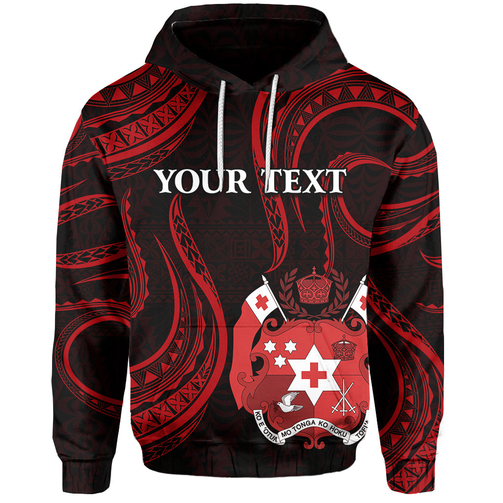 Custom Tonga Pattern Hoodie Always Proud LT13 Unisex Red - Polynesian Pride