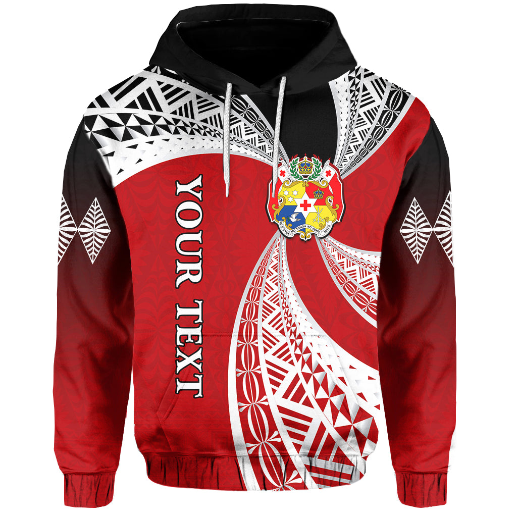 Custom Tonga Distinctive Hoodie Tongan Tapa Pattern LT13 Unisex Red - Polynesian Pride