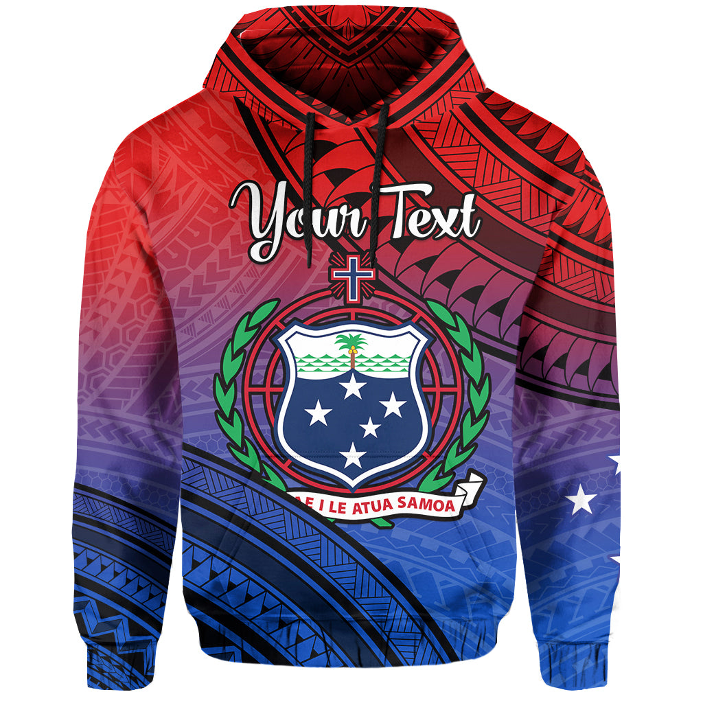 Custom Samoa Hoodie Style Gradient Sporty Original LT13 Hoodie Gradient - Polynesian Pride