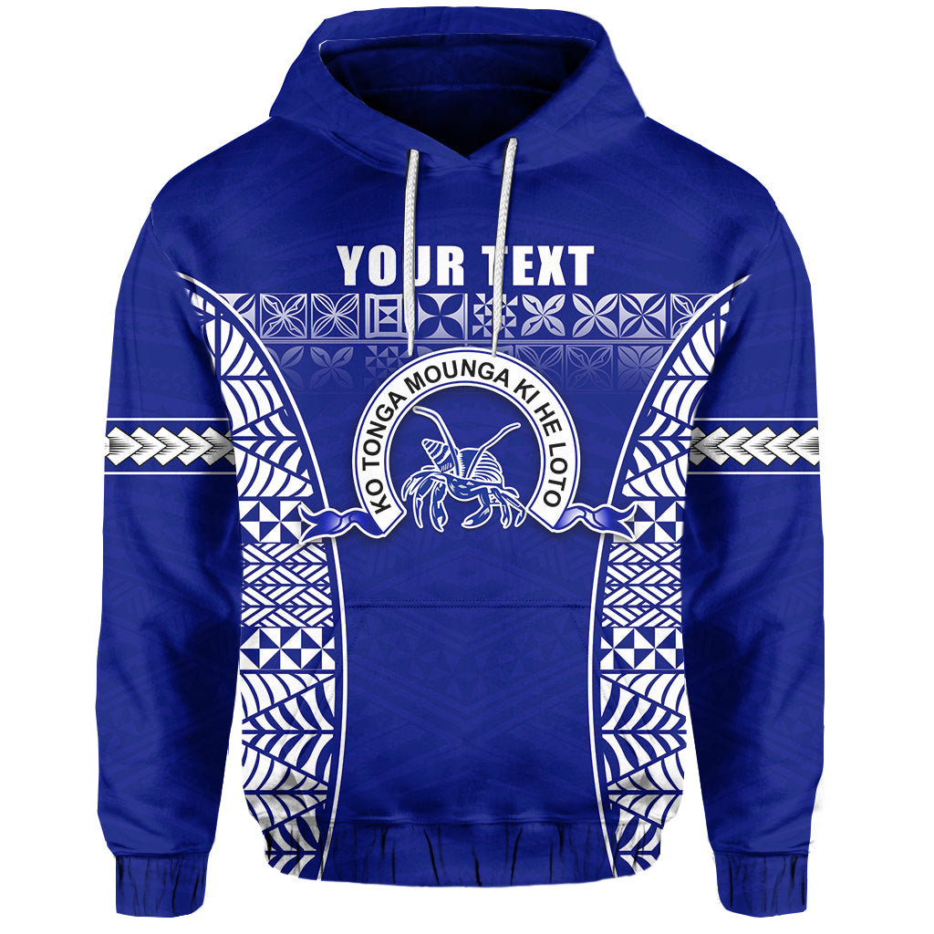 Custom Taufaahau Pilolevu Hoodie Ngatu Tongan LT13 Unisex Blue - Polynesian Pride