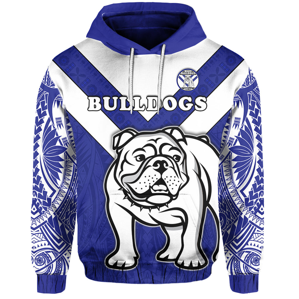 Spirit Bulldogs Hoodie Makoi Fiji Rugby LT13 Unisex Blue - Polynesian Pride