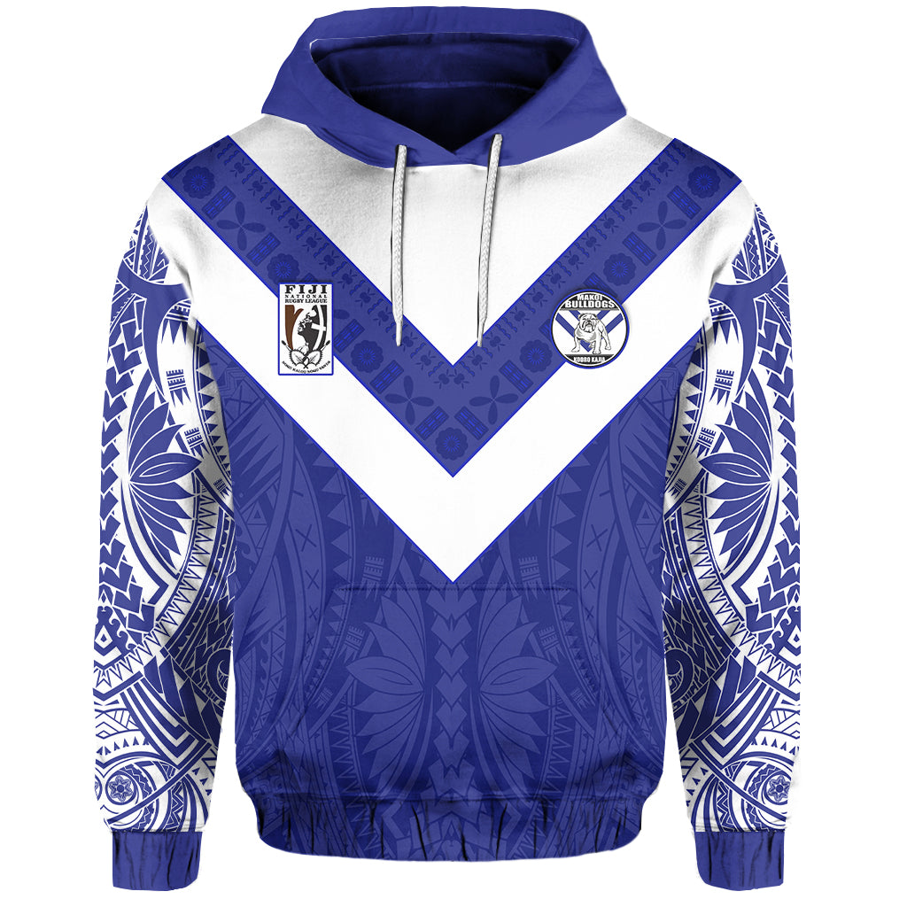 Makoi Bulldogs Hoodie Forever Fiji Rugby LT13 Unisex Blue - Polynesian Pride