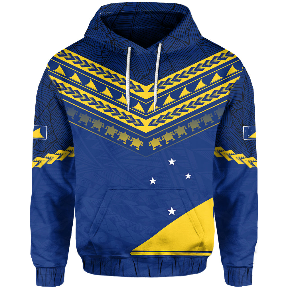 Tokelau Rugby Hoodie Impressive Sport LT13 Unisex Blue - Polynesian Pride