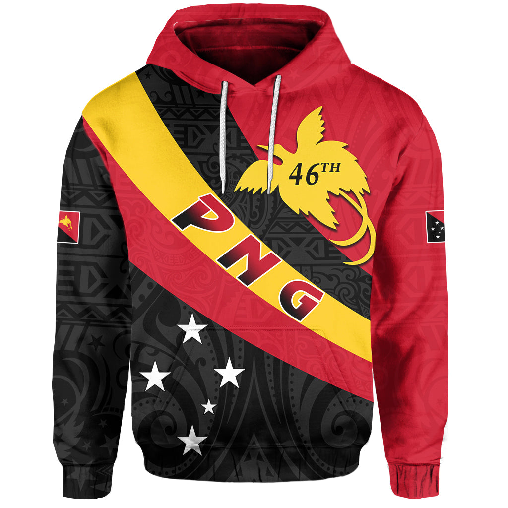 Papua New Guinea Hoodie Happy Independence Day LT13 Unisex Red - Polynesian Pride