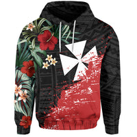 Custom Wallis and Futuna Polynesian Hoodie Fantastic Flowers LT13 - Polynesian Pride