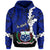 (TEX ROBERT MAIAVANO) Samoa Polynesian Hoodie Tribal Wave Tattoo Blue Color LT13 Unisex Blue - Polynesian Pride