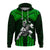 Custom Hawaii Hoodiean Warrior With Weapon Polynesian Ver.03 LT14 Pullover Hoodie Green - Polynesian Pride