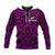 (Custom Text and Number) New Zealand Silver Fern Rugby Hoodie All Black Purple NZ Maori Pattern LT13 Purple - Polynesian Pride