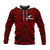 (Custom Text and Number) New Zealand Silver Fern Rugby Hoodie All Black Red NZ Maori Pattern LT13 - Polynesian Pride