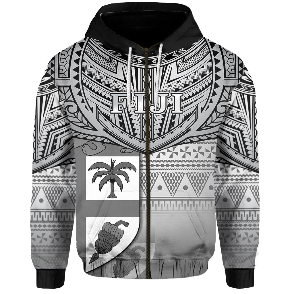 Fiji Creative Zip Hoodie Love Country Version Black LT13 Unisex Black - Polynesian Pride