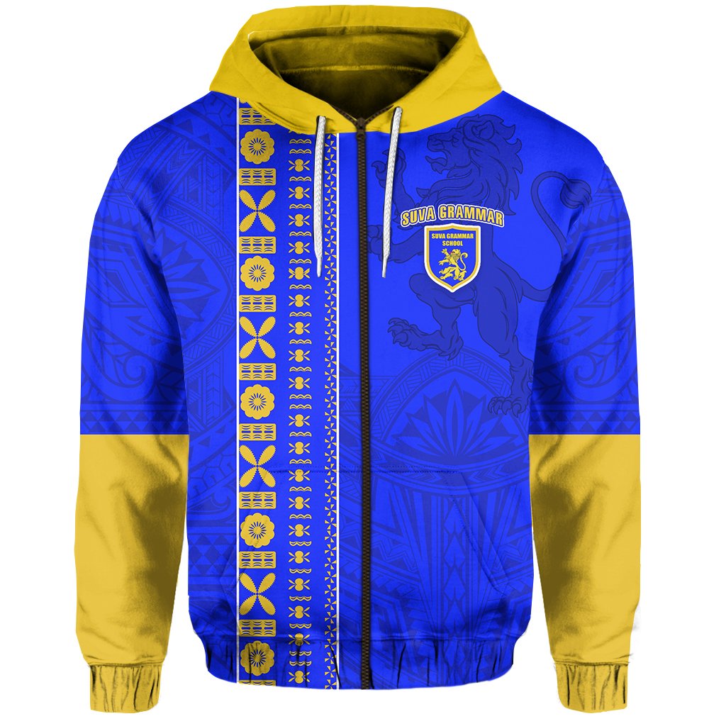 Custom Suva Grammar Zip Hoodie (For Kid) Happy Anniversary LT13 - Polynesian Pride