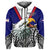 Custom American Samoa Hoodie Bald Eagle Mix Polynesian LT13 - Polynesian Pride