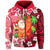 Custom Mele Kalikimaka Zip Hoodie Christmas Hawaii with Santa Claus LT13 - Polynesian Pride