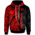 Custom Polynesian Tonga Hoodie Maui Moana Tattoo with Seal Tonga Unisex Red - Polynesian Pride