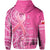 Tonga Breast Cancer Hoodie Tongan Ngatu Pattern No One Fights Alone LT14 - Polynesian Pride