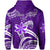 Custom Hawaii Flowers Wave Hoodie Kanaka Maoli Purple Polynesian LT13 - Polynesian Pride