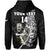 (Custom Text and Number) New Zealand Silver Fern Rugby Hoodie All Black Maori Version Black LT14 - Polynesian Pride