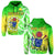 Custom Happy Mangaia Gospel Day Hoodie Cook Islands Coat of Arms Polynesian Pattern LT14 Hoodie Green - Polynesian Pride