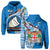 Custom Fiji Hoodie Fijian Drua Mix Tagimaucia Flower Blue Style LT14 Blue - Polynesian Pride