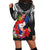 (Custom Personalised) Guam Chamorro Hoodie Dress Guaman Latte Stone Tropical Flowers Black Style LT14 - Polynesian Pride