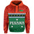 Custom Penama Province Hoodie Vanuatu Pig Tusk Polynesian Flag Style LT14 Hoodie Green - Polynesian Pride