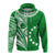 Cook Islands Tatau Hoodie Symbolize Passion Stars Version Green LT13 Green - Polynesian Pride