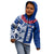 (Custom Text and Number) Toa Samoa Rugby Hoodie KID Siamupini Ula Fala Blue LT13 - Polynesian Pride